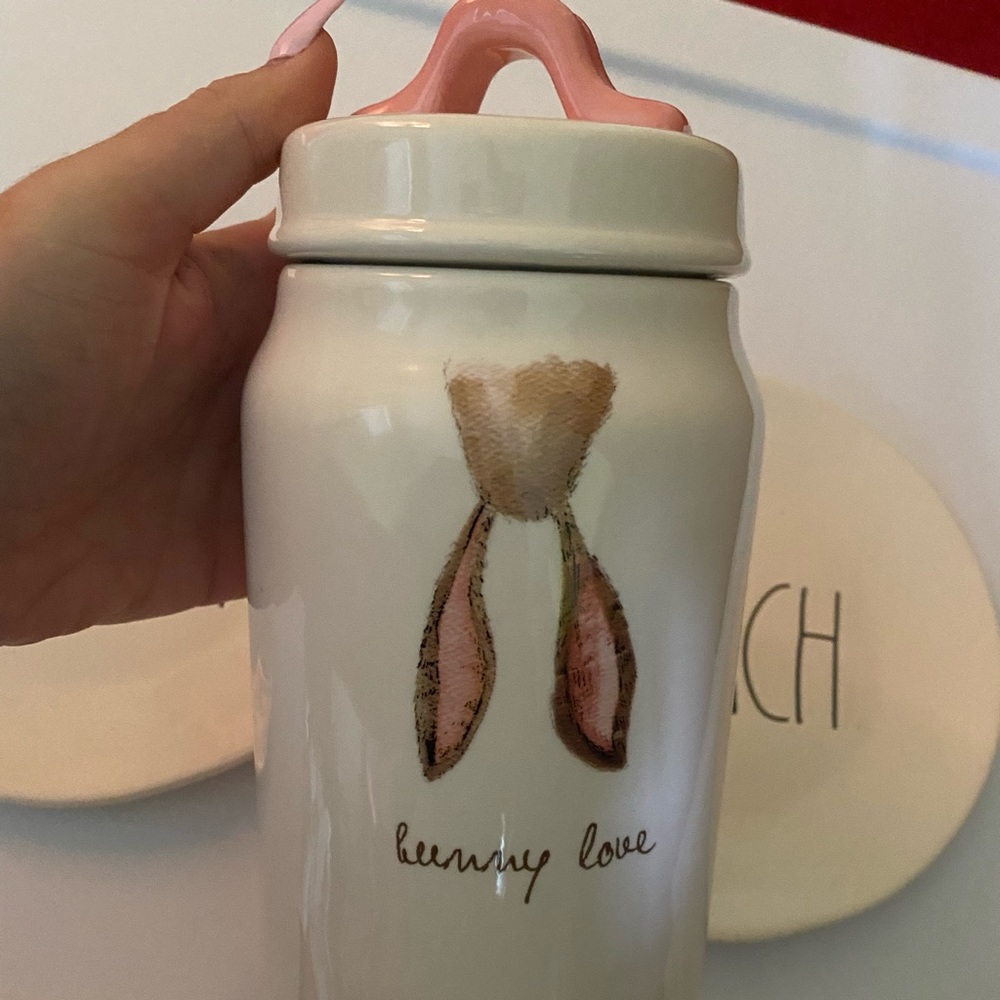 RAE DUNN BUNNY LOVE CONTAINER